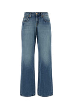 Blue Straight Distressed Jeans 1