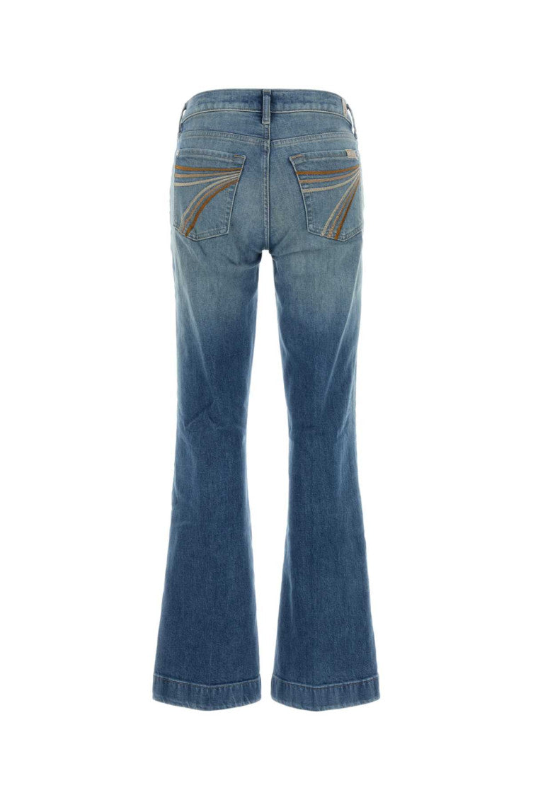 Light Blue Mid Rise Jeans 2