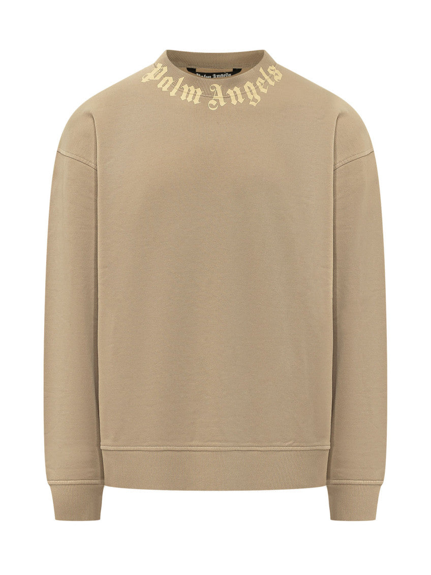 Beige Crew Neck Sweatshirt 1