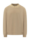 Beige Crew Neck Sweatshirt 1