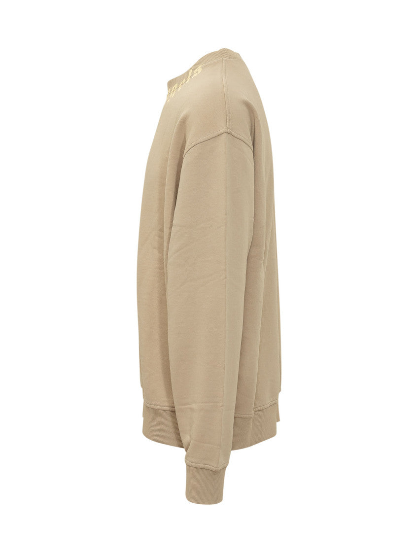 Beige Crew Neck Sweatshirt 3