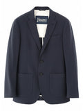 Blue Notched Lapel Blazer 1