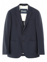 Blue Notched Lapel Blazer 1