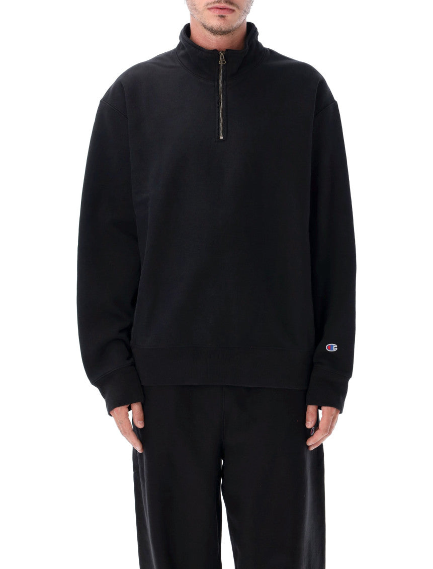 Black Zip-Up Sweatshirt 1