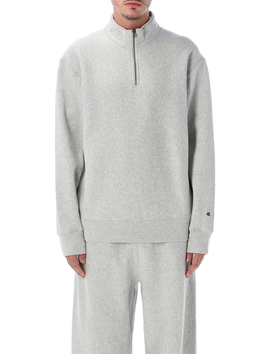 Grey Zip-Up Sweatshirt 1