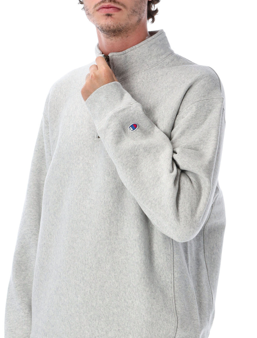 Grey Zip-Up Sweatshirt 3