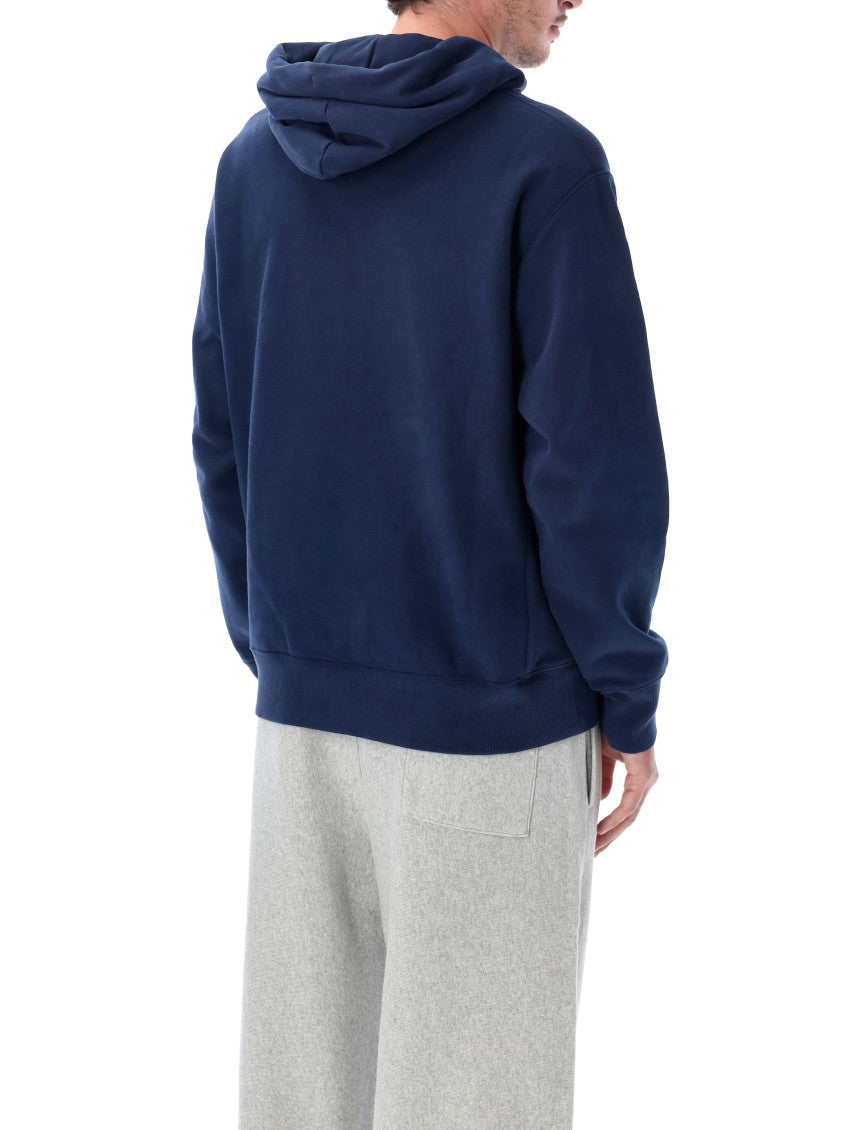 Navy Blue Relaxed Hoodie 2