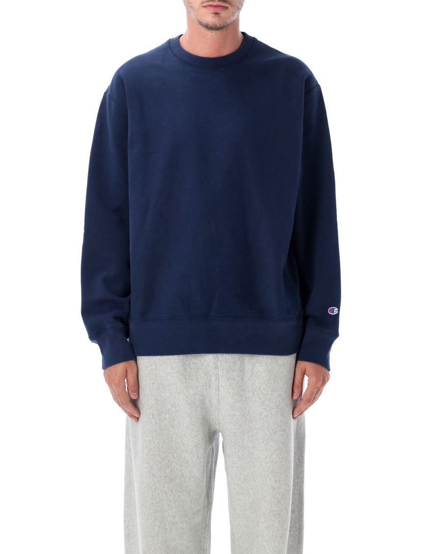 Navy Blue Crew Neck Sweatshirt 1