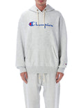 Grey Logo Relaxed Hoodie 1