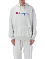 Grey Logo Relaxed Hoodie 1