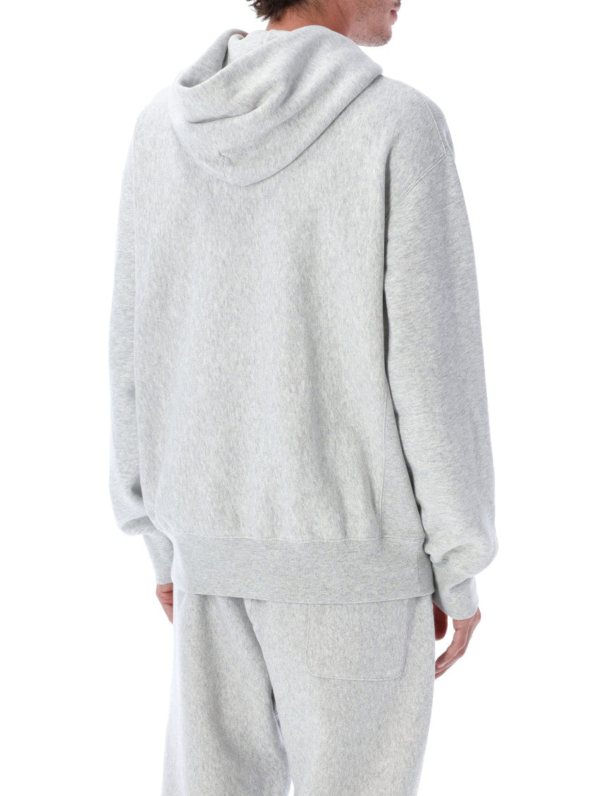 Grey Logo Relaxed Hoodie 2