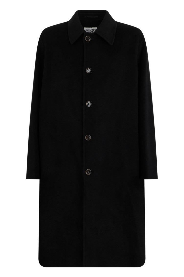 Black Regular Wool Coat 1