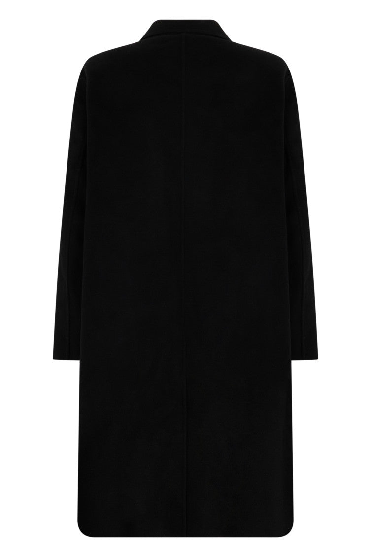 Black Regular Wool Coat 2