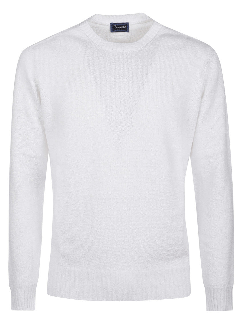 White Crew Neck Sweater 1