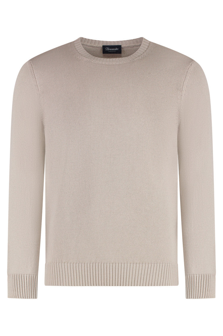 Light Beige Knitted Sweater 1
