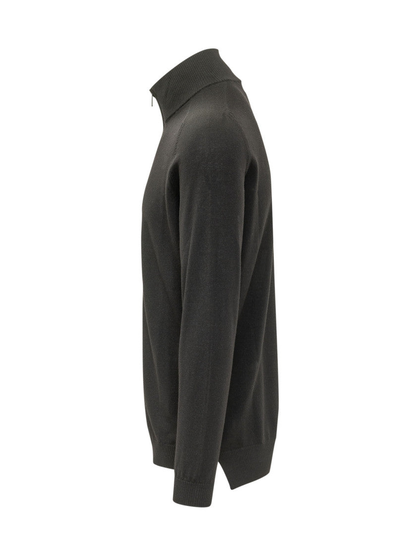 Black Zip-Up Sweater 3