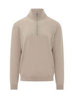 Light Beige Knitted Sweater 1