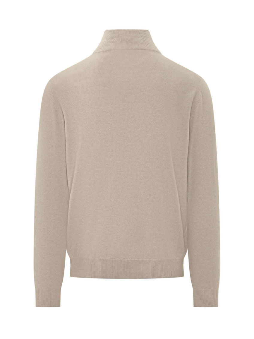 Light Beige Knitted Sweater 2