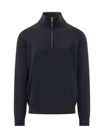 Navy Blue Knitted Sweater 1