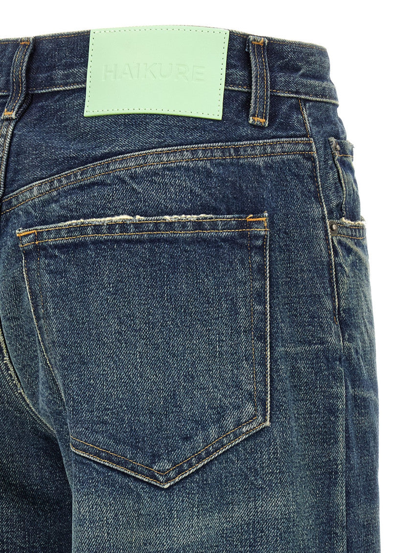 Blue High Rise Jeans 4