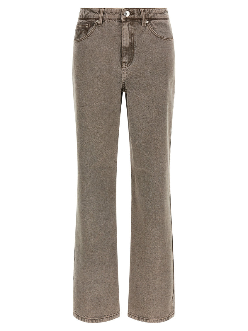 Brown High Rise Jeans 1