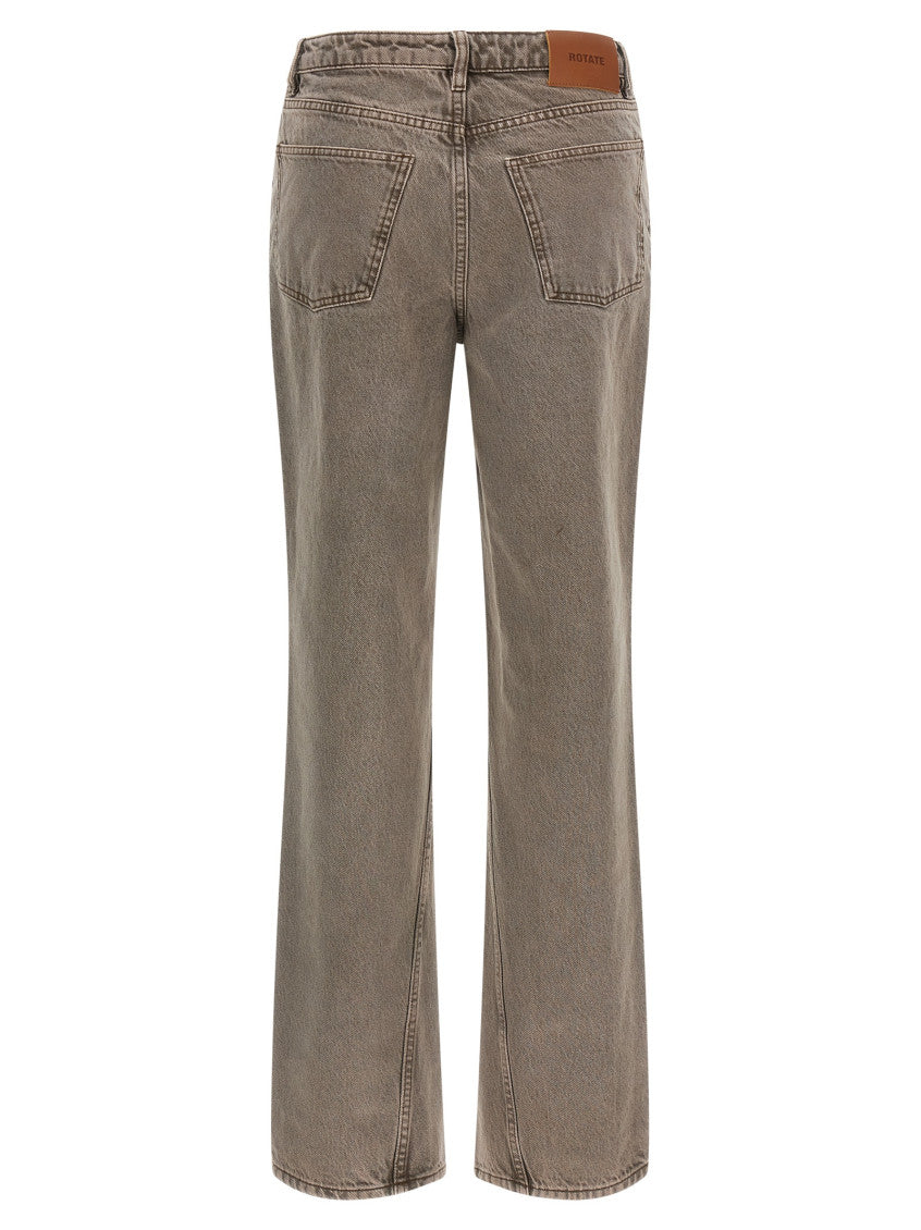 Brown High Rise Jeans 2