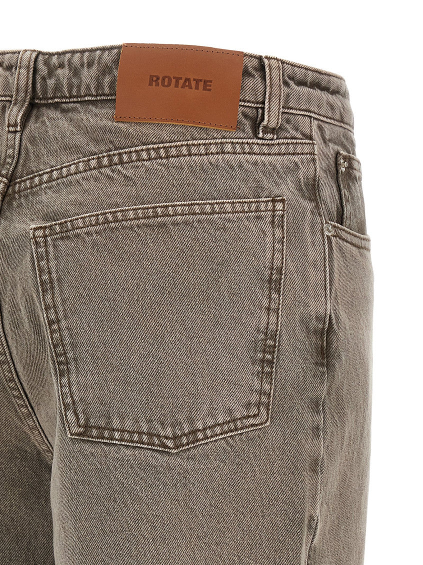 Brown High Rise Jeans 4