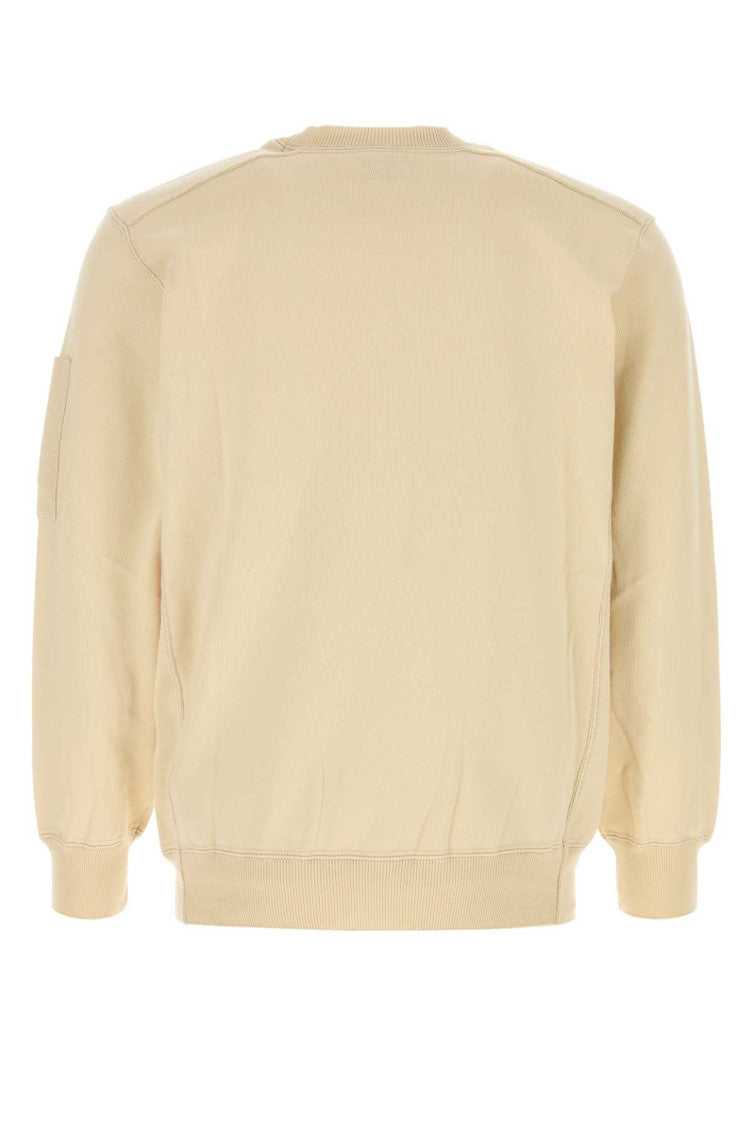 Beige Crew Neck Sweatshirt 2