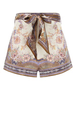 Beige Paisley Shorts 1
