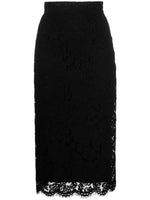 Black Lace Midi Skirt 1