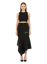 Black Knitted Midi Skirt 1