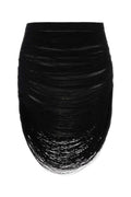 Black Textured Mini Skirt 1