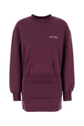 Purple Logo Crew Neck Mini Dress 1