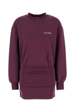 Purple Logo Crew Neck Mini Dress 1