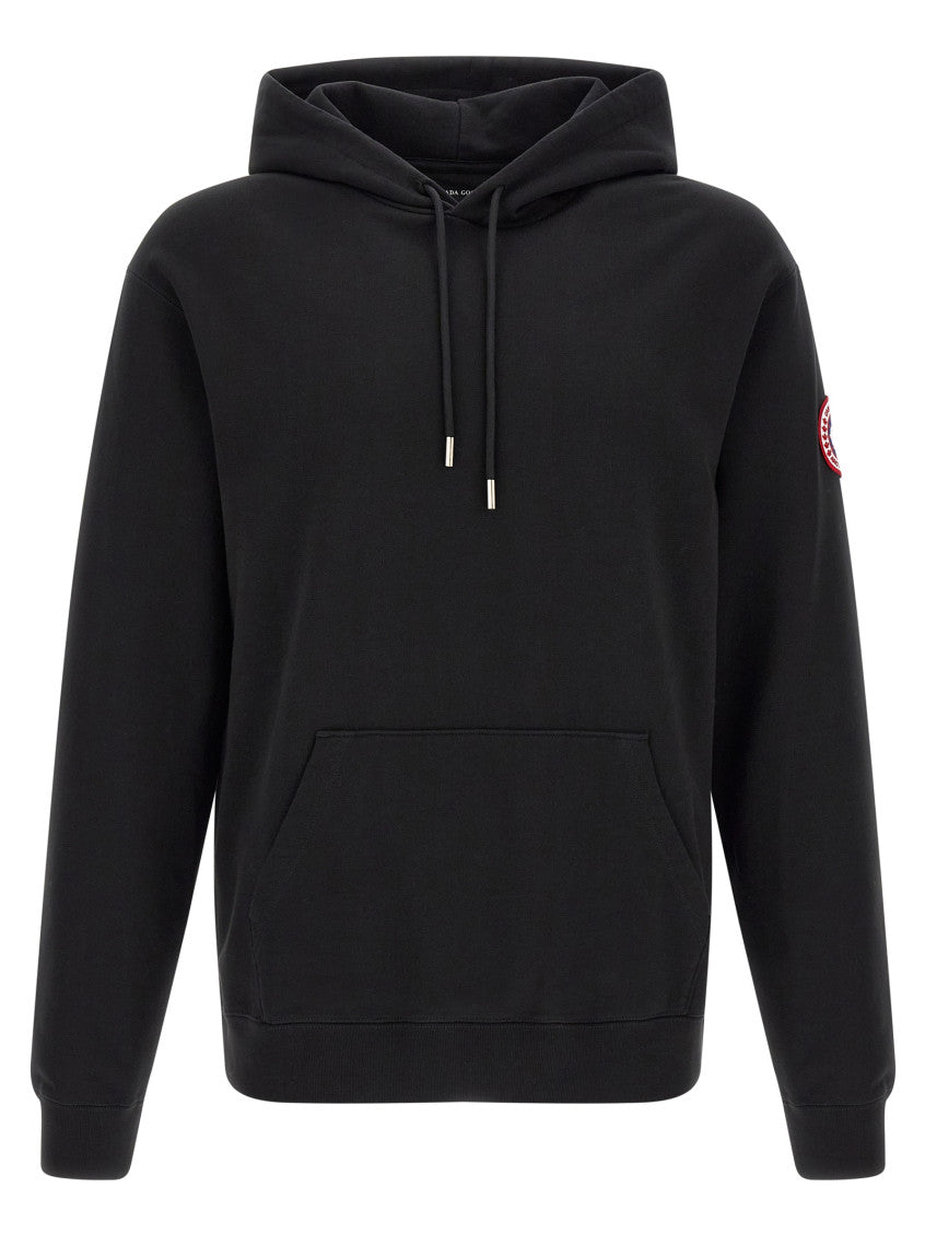 Black Regular Solid Hoodie 1