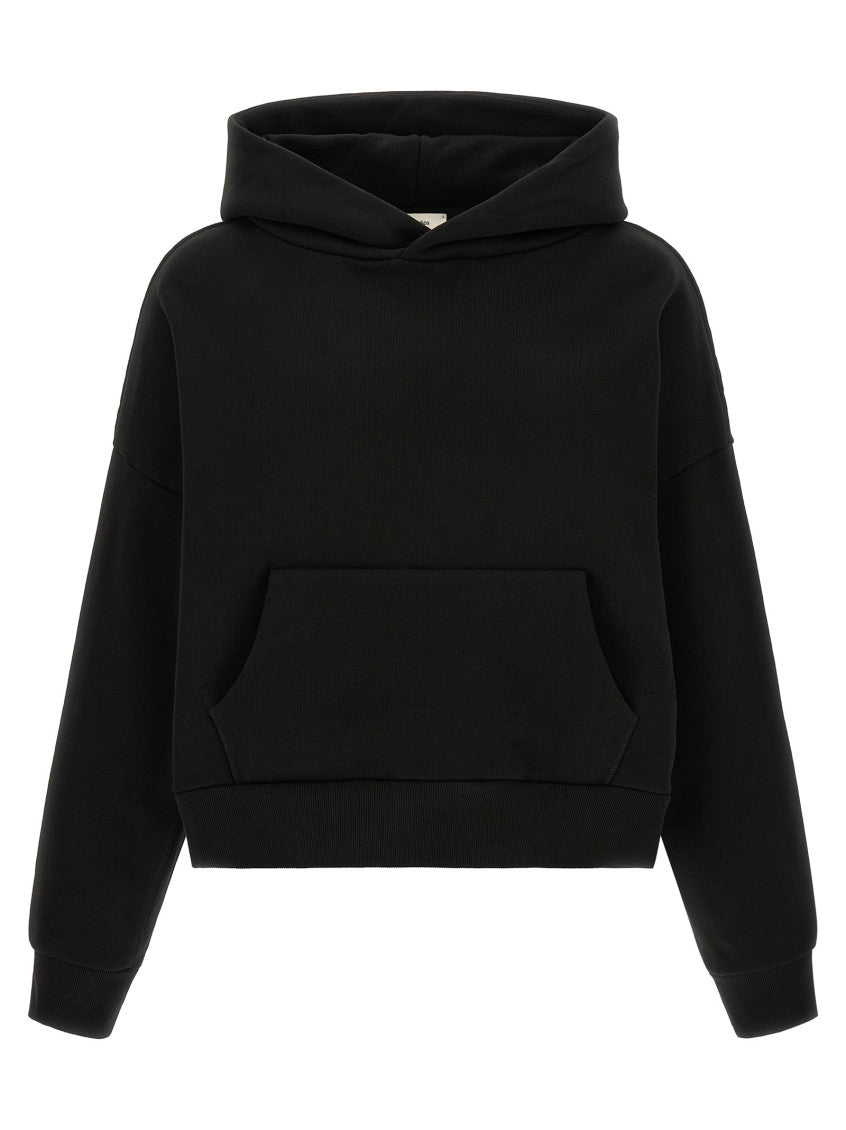 Black Relaxed Solid Hoodie 1