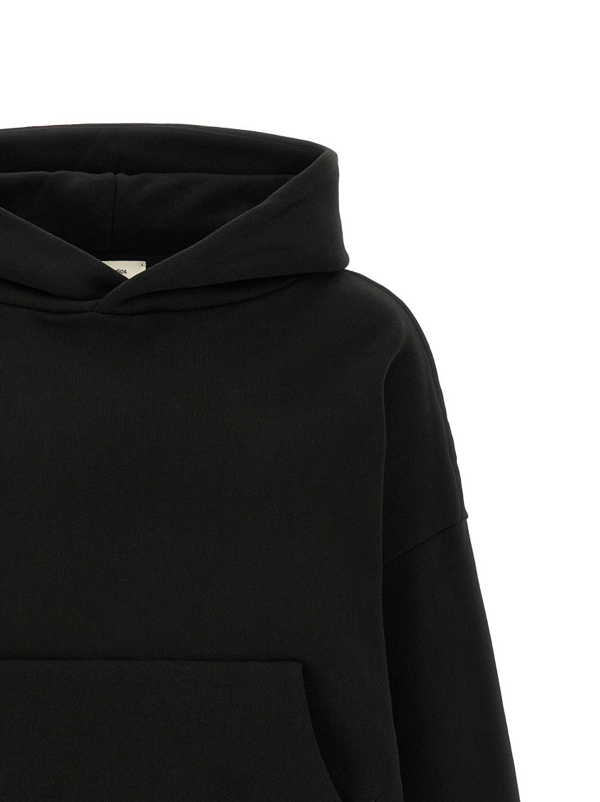 Black Relaxed Solid Hoodie 3