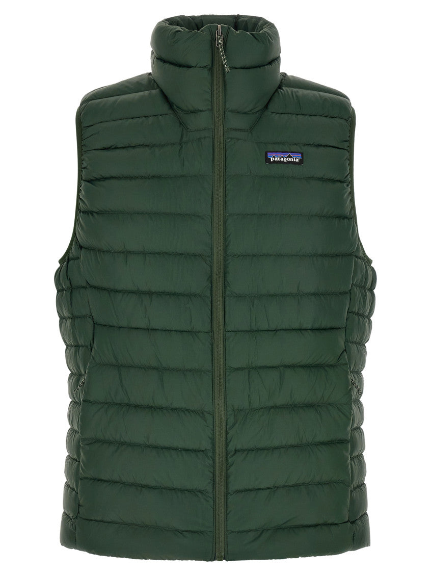 Green Sleeveless Logo Jacket 1