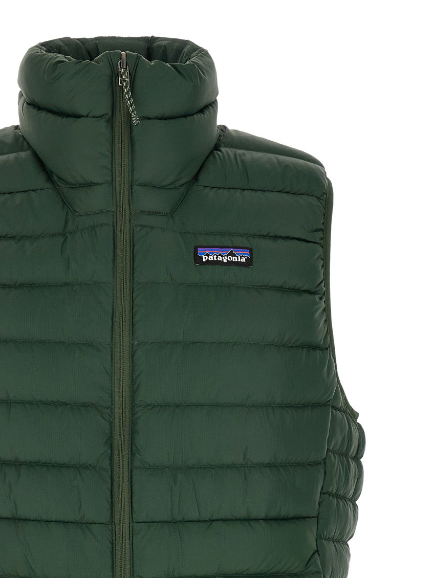 Green Sleeveless Logo Jacket 3