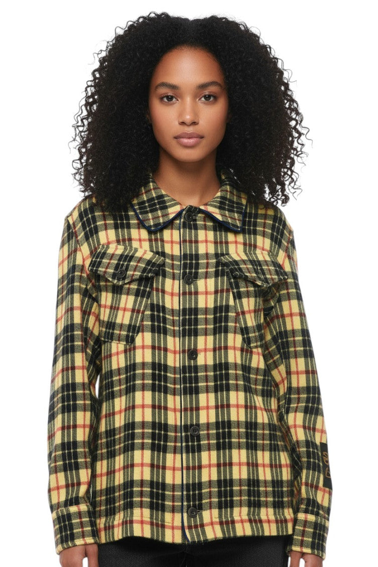 Yellow Regular Checks Shirt 1