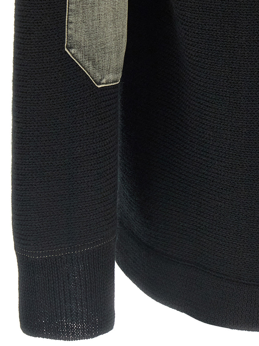 Black Wool Cardigan 4