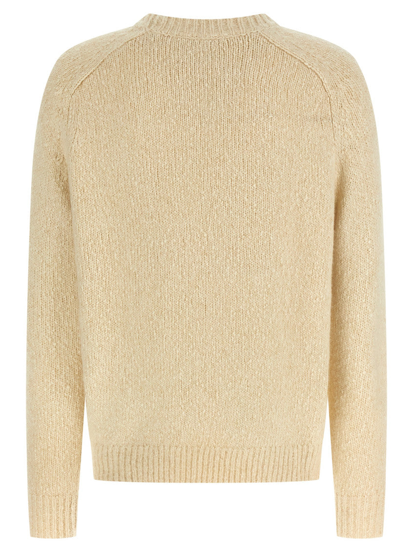 Beige Crew Neck Sweater 2