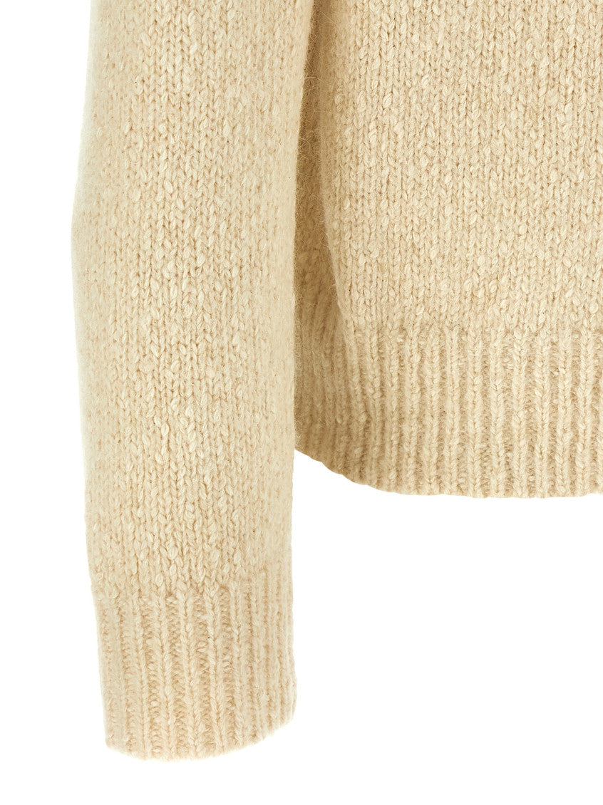 Beige Crew Neck Sweater 4
