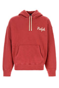 Red Relaxed Logo Hoodie 1