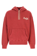 Red Relaxed Logo Hoodie 1