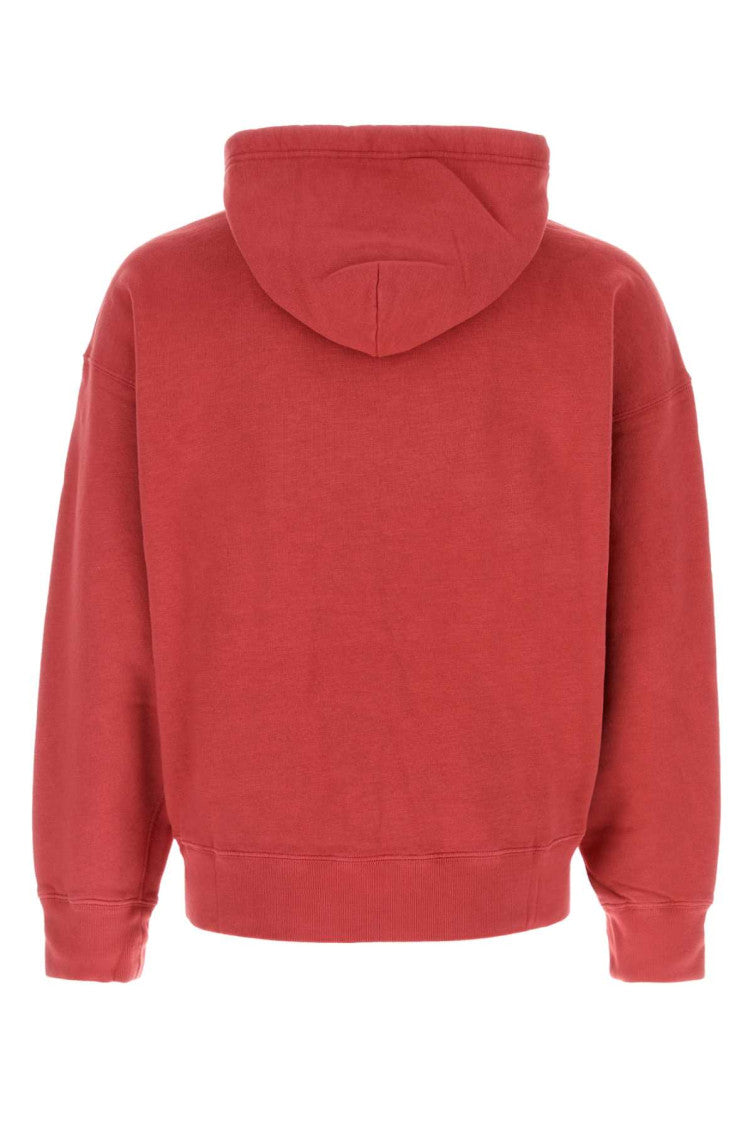 Red Relaxed Logo Hoodie 2