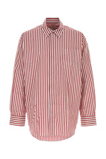 Red Striped Poplin Shirt 1