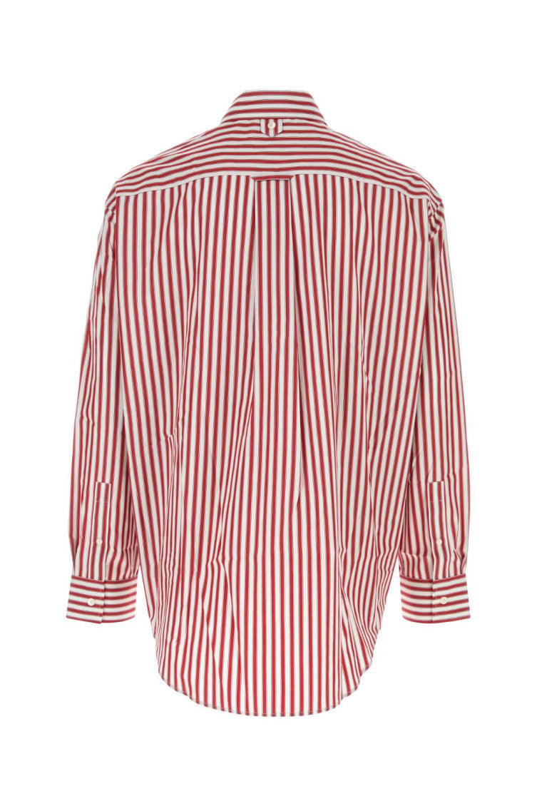 Red Striped Poplin Shirt 2