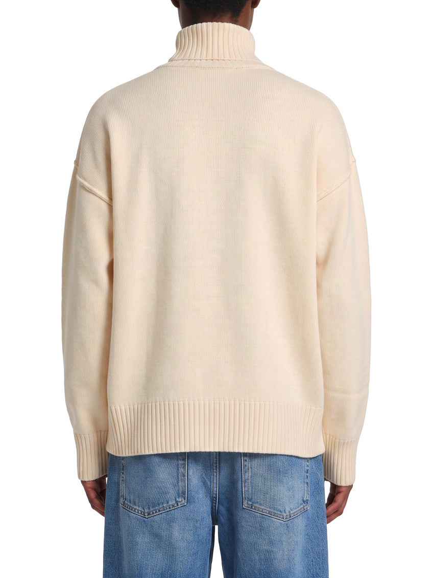 Off White Turtle Neck Sweater 3