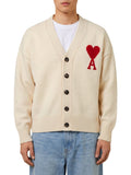 Off White V Neck Cardigan 1